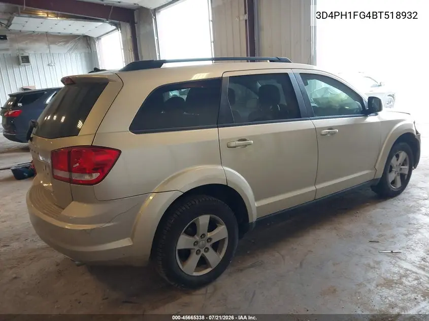2011 Dodge Journey Mainstreet VIN: 3D4PH1FG4BT518932 Lot: 45665338