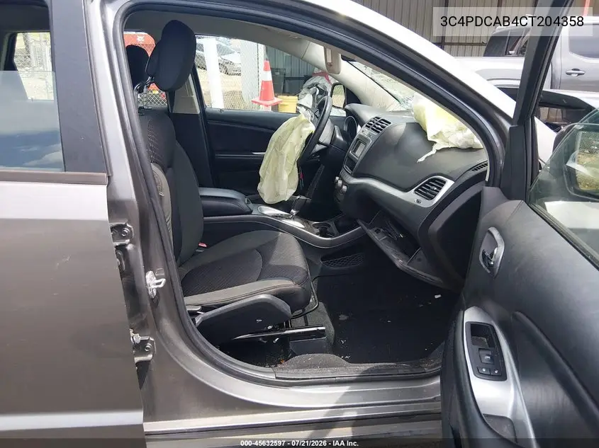 2012 Dodge Journey Se/Avp VIN: 3C4PDCAB4CT204358 Lot: 45632597