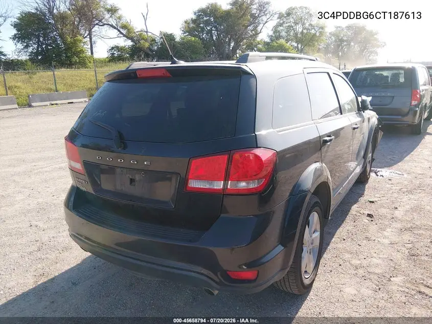 2012 Dodge Journey Sxt VIN: 3C4PDDBG6CT187613 Lot: 45658794
