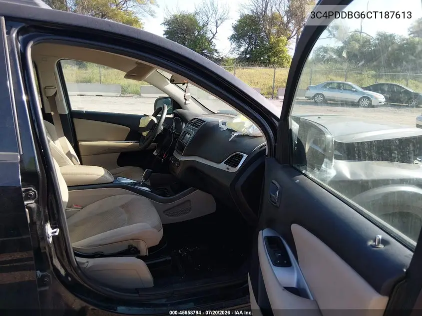 2012 Dodge Journey Sxt VIN: 3C4PDDBG6CT187613 Lot: 45658794
