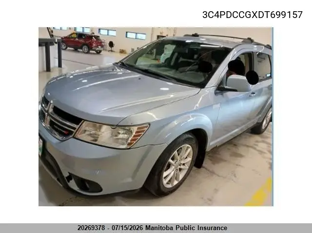 2013 Dodge Journey Sxt VIN: 3C4PDCCGXDT699157 Lot: 20269378