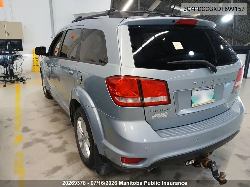 2013 Dodge Journey Sxt VIN: 3C4PDCCGXDT699157 Lot: 20269378