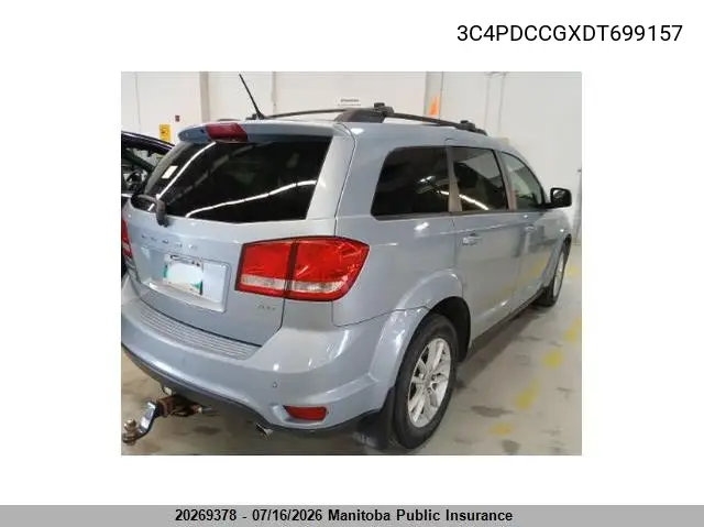 2013 Dodge Journey Sxt VIN: 3C4PDCCGXDT699157 Lot: 20269378