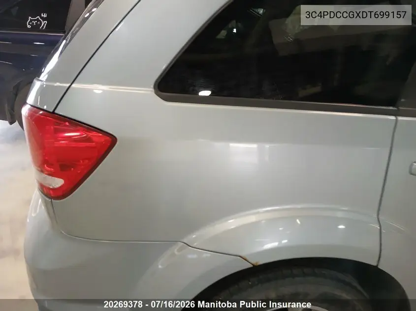 2013 Dodge Journey Sxt VIN: 3C4PDCCGXDT699157 Lot: 20269378