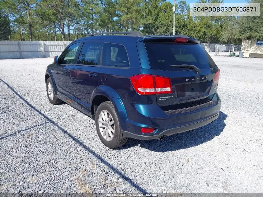 3C4PDDBG3DT605871 2013 Dodge Journey Sxt