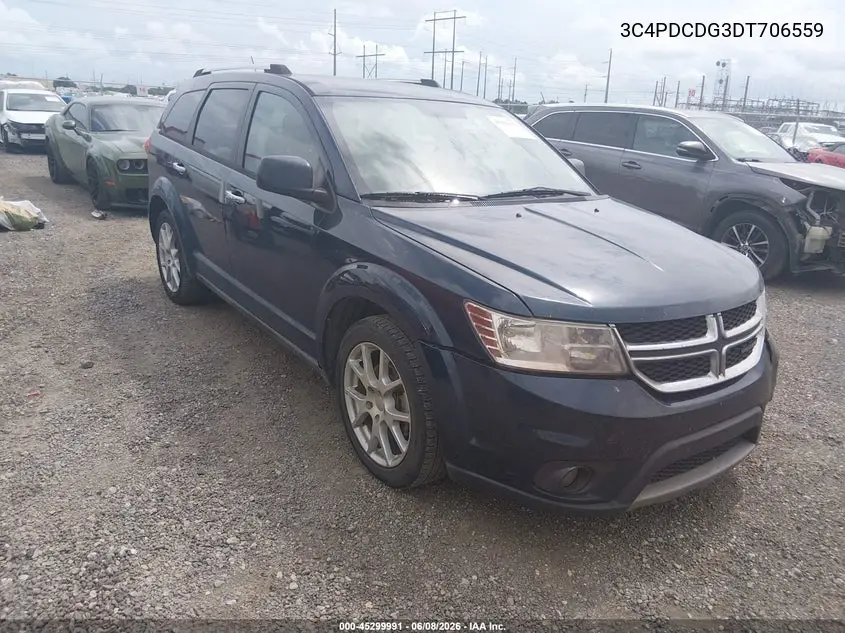 2013 Dodge Journey Crew VIN: 3C4PDCDG3DT706559 Lot: 45299991