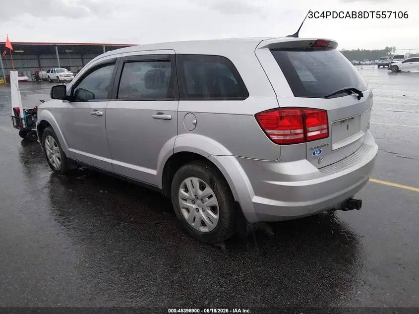 2013 Dodge Journey American Value Pkg VIN: 3C4PDCAB8DT557106 Lot: 45396900
