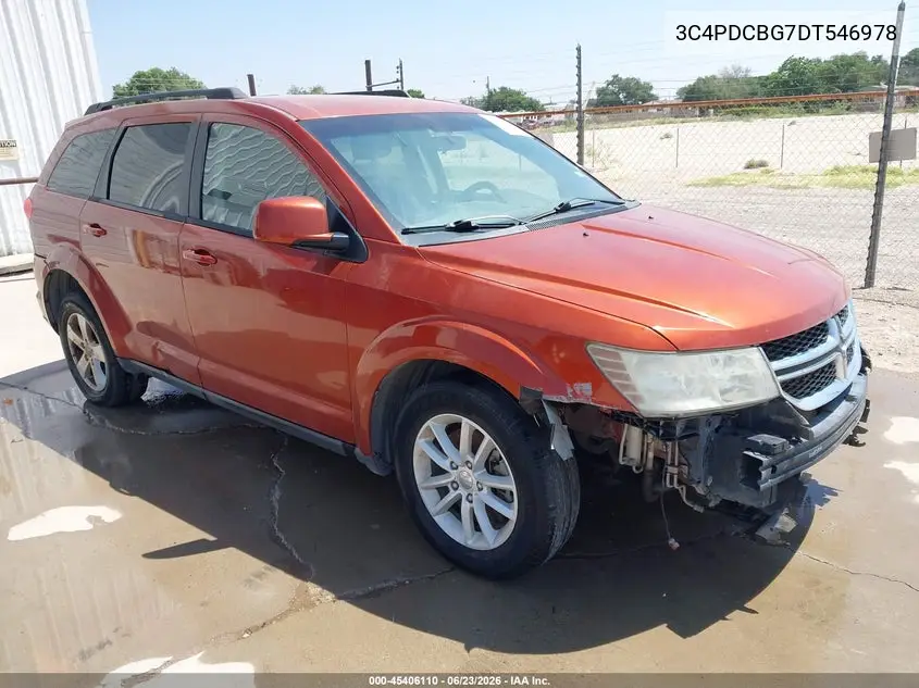 2013 Dodge Journey Sxt VIN: 3C4PDCBG7DT546978 Lot: 45406110