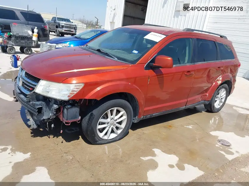 2013 Dodge Journey Sxt VIN: 3C4PDCBG7DT546978 Lot: 45406110
