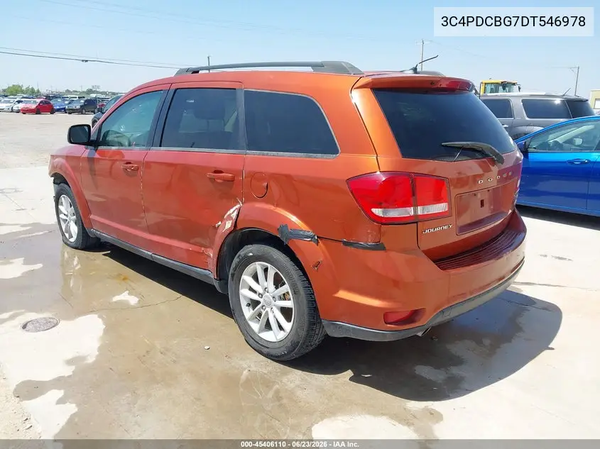 2013 Dodge Journey Sxt VIN: 3C4PDCBG7DT546978 Lot: 45406110