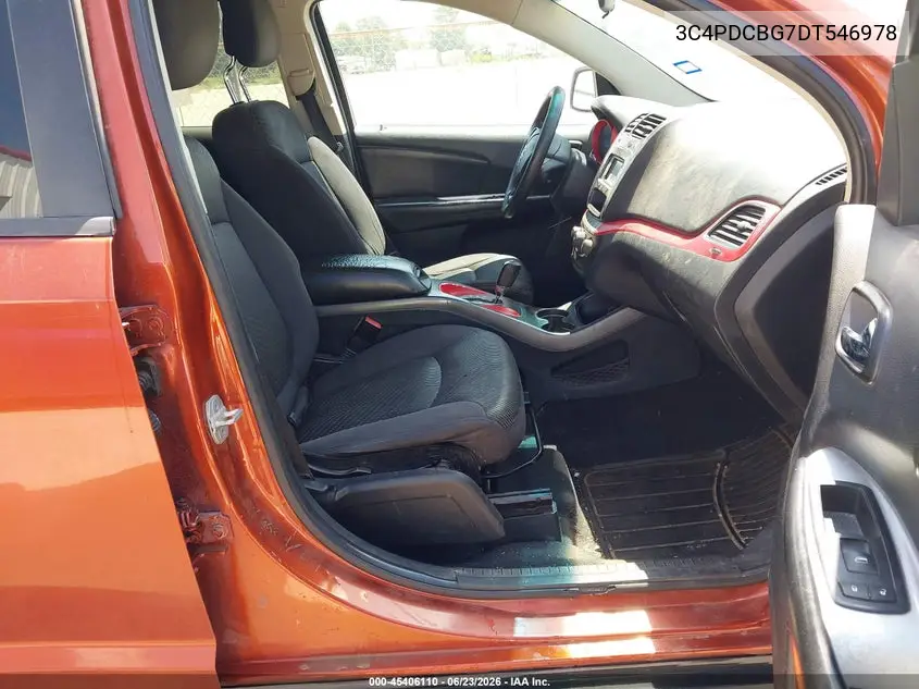 2013 Dodge Journey Sxt VIN: 3C4PDCBG7DT546978 Lot: 45406110