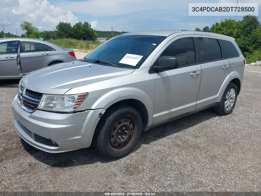 2013 Dodge Journey American Value Pkg/Se VIN: 3C4PDCAB2DT728500 Lot: 45552825