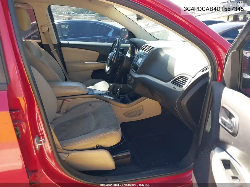 2013 Dodge Journey American Value Pkg VIN: 3C4PDCAB4DT557345 Lot: 45613804