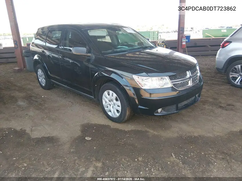 2013 Dodge Journey American Value Pkg VIN: 3C4PDCAB0DT723862 Lot: 45637972