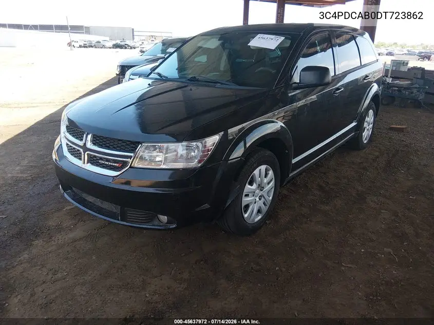 2013 Dodge Journey American Value Pkg VIN: 3C4PDCAB0DT723862 Lot: 45637972