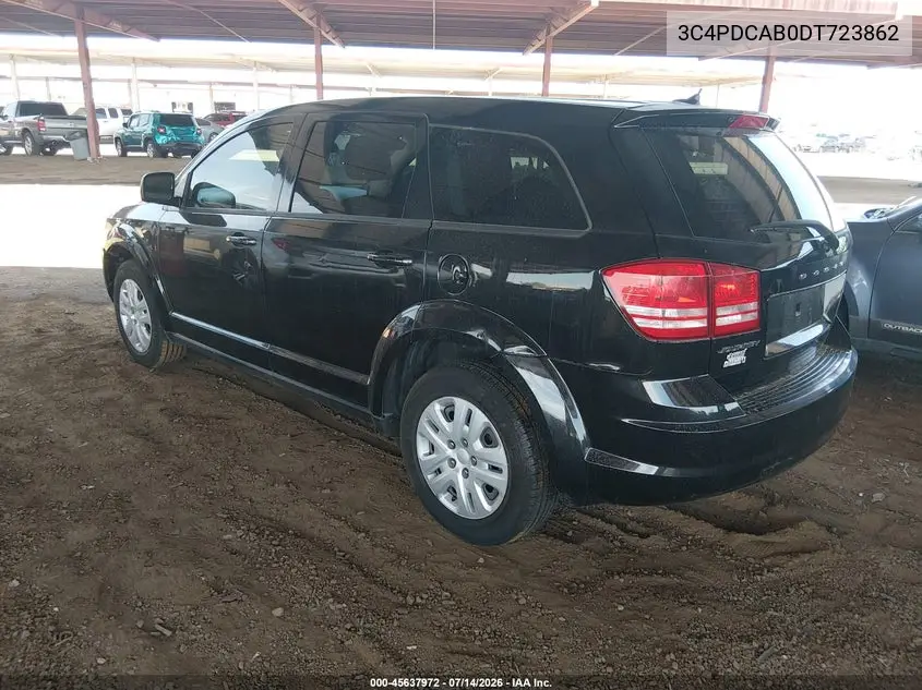 2013 Dodge Journey American Value Pkg VIN: 3C4PDCAB0DT723862 Lot: 45637972