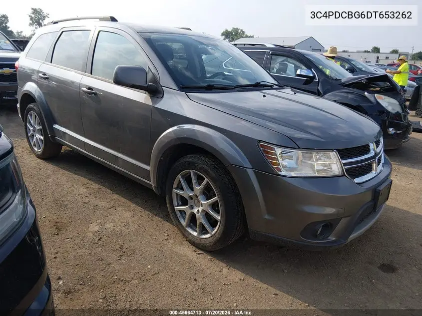 2013 Dodge Journey Sxt VIN: 3C4PDCBG6DT653262 Lot: 45664713