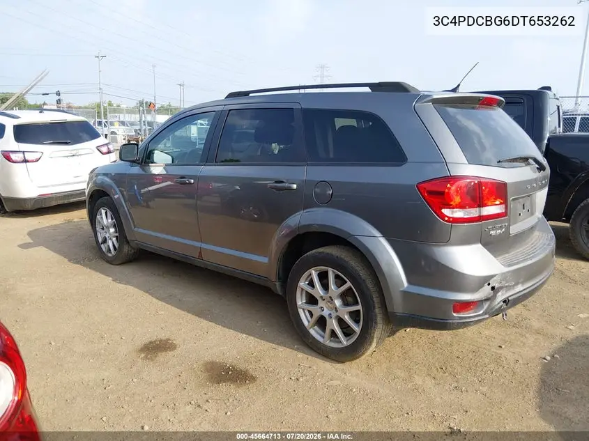 2013 Dodge Journey Sxt VIN: 3C4PDCBG6DT653262 Lot: 45664713