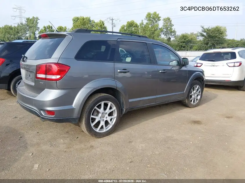 2013 Dodge Journey Sxt VIN: 3C4PDCBG6DT653262 Lot: 45664713