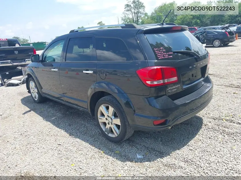 2013 Dodge Journey Crew VIN: 3C4PDCDG9DT522243 Lot: 45666090