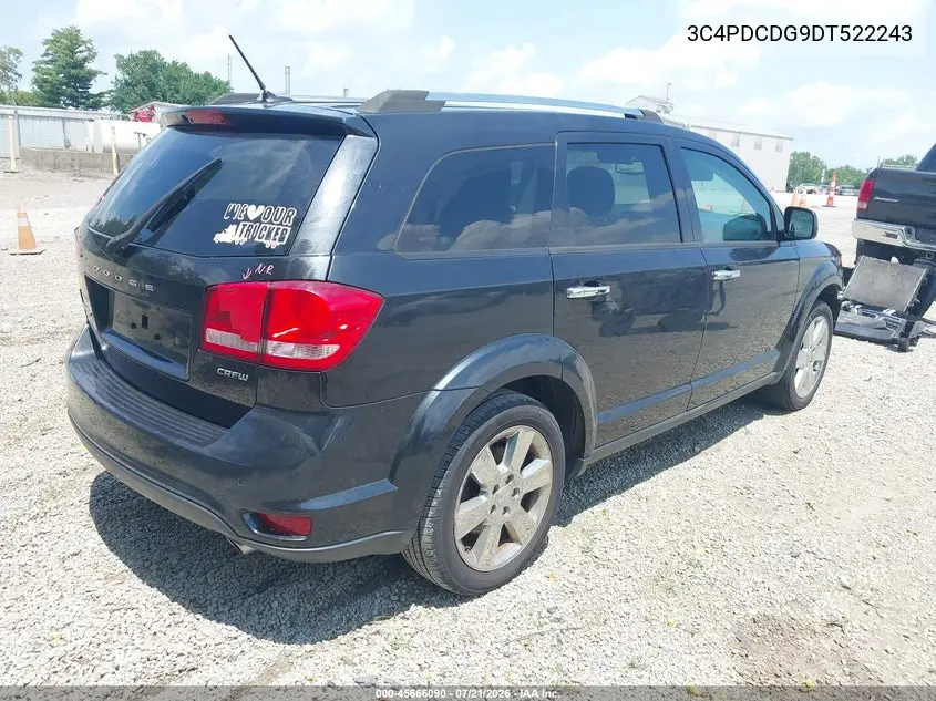 2013 Dodge Journey Crew VIN: 3C4PDCDG9DT522243 Lot: 45666090