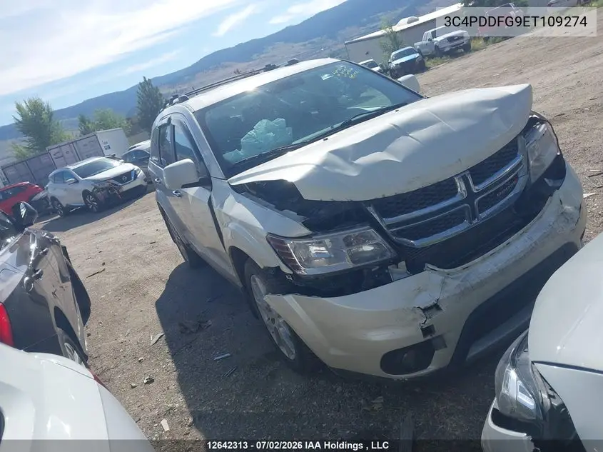 2014 Dodge Journey R/T VIN: 3C4PDDFG9ET109274 Lot: 12642313X