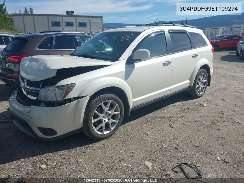 2014 Dodge Journey R/T VIN: 3C4PDDFG9ET109274 Lot: 12642313X