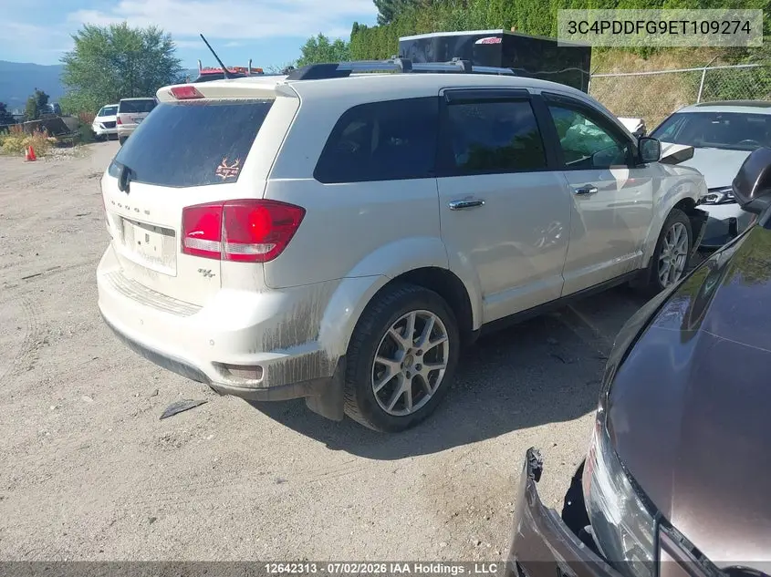 2014 Dodge Journey R/T VIN: 3C4PDDFG9ET109274 Lot: 12642313X