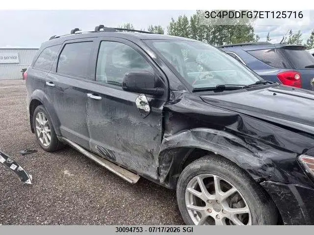 2014 Dodge Journey R/T VIN: 3C4PDDFG7ET125716 Lot: 30094753