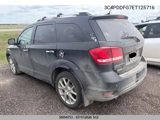 2014 Dodge Journey R/T VIN: 3C4PDDFG7ET125716 Lot: 30094753