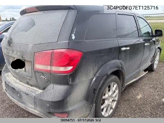 2014 Dodge Journey R/T VIN: 3C4PDDFG7ET125716 Lot: 30094753