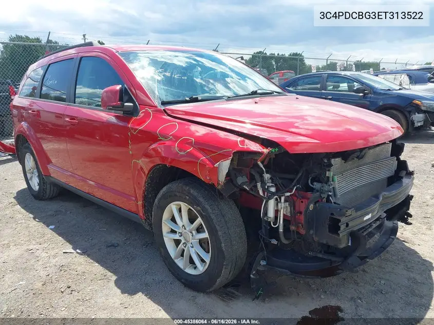 2014 Dodge Journey Sxt VIN: 3C4PDCBG3ET313522 Lot: 45386064