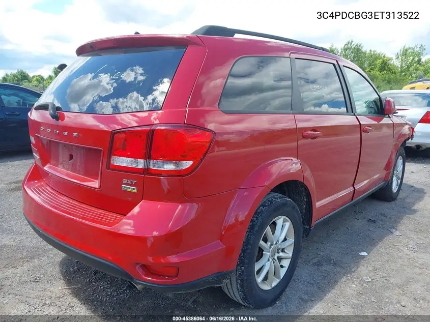 2014 Dodge Journey Sxt VIN: 3C4PDCBG3ET313522 Lot: 45386064