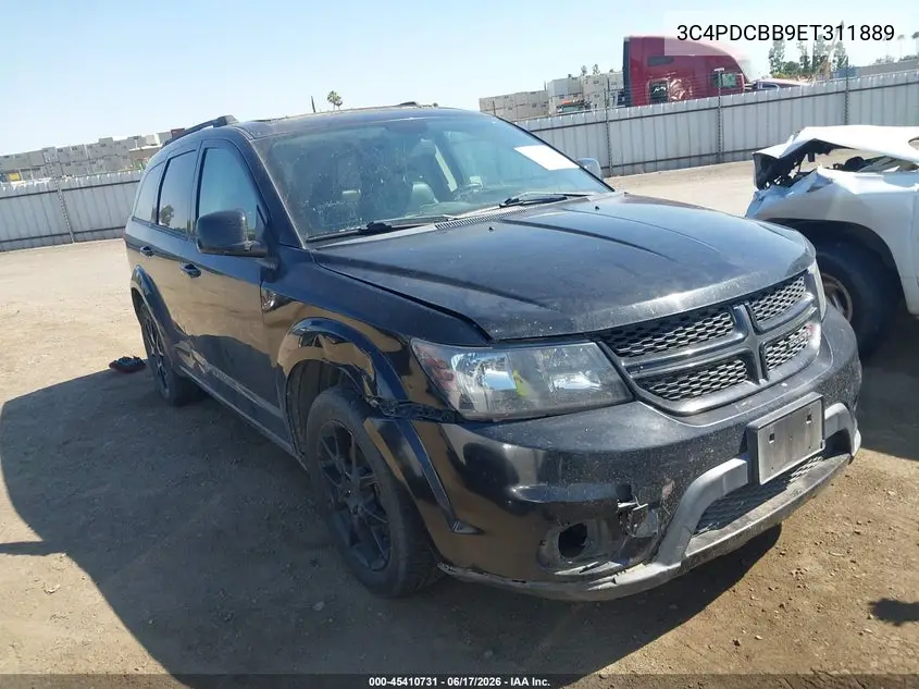 2014 Dodge Journey Sxt VIN: 3C4PDCBB9ET311889 Lot: 45410731