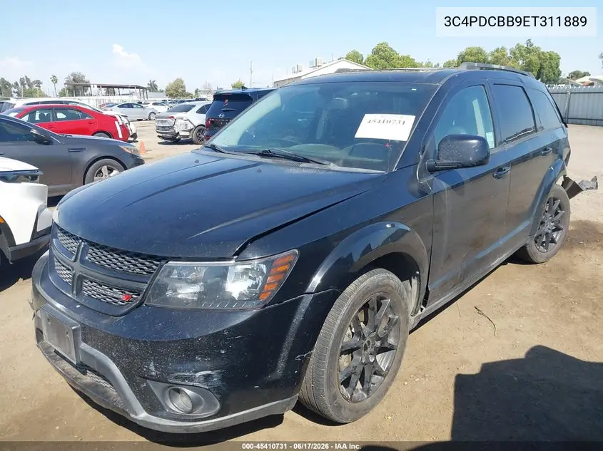 2014 Dodge Journey Sxt VIN: 3C4PDCBB9ET311889 Lot: 45410731
