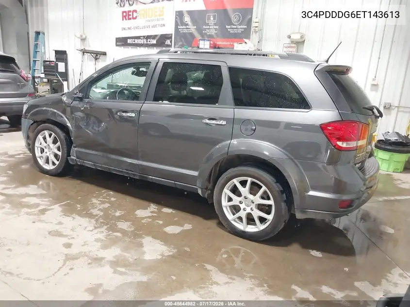 2014 Dodge Journey Limited VIN: 3C4PDDDG6ET143613 Lot: 45644982