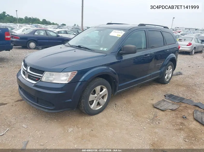2014 Dodge Journey Se VIN: 3C4PDCAB7ET141999 Lot: 45653139