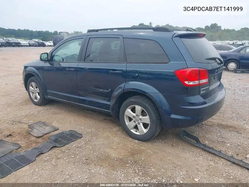 2014 Dodge Journey Se VIN: 3C4PDCAB7ET141999 Lot: 45653139