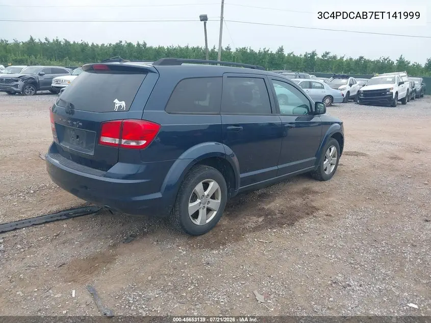 2014 Dodge Journey Se VIN: 3C4PDCAB7ET141999 Lot: 45653139