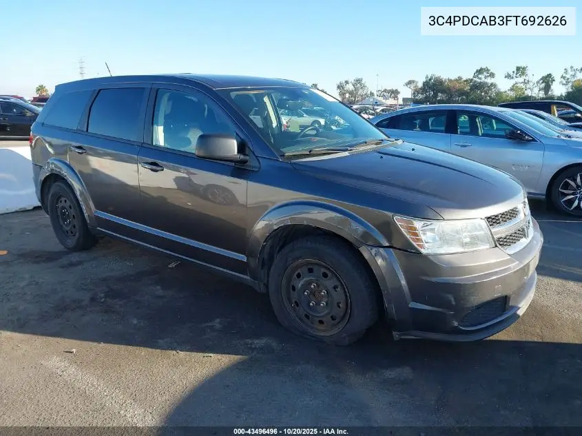 3C4PDCAB3FT692626 2015 Dodge Journey American Value Pkg
