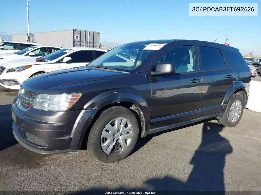 3C4PDCAB3FT692626 2015 Dodge Journey American Value Pkg