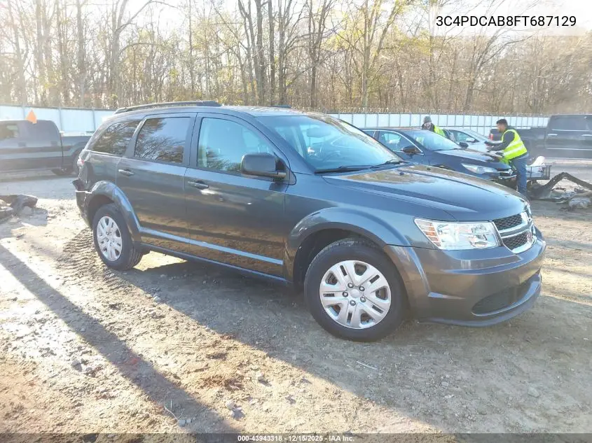 3C4PDCAB8FT687129 2015 Dodge Journey Se