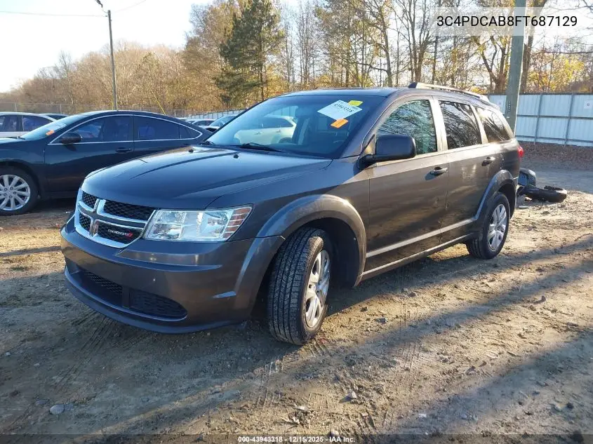 3C4PDCAB8FT687129 2015 Dodge Journey Se