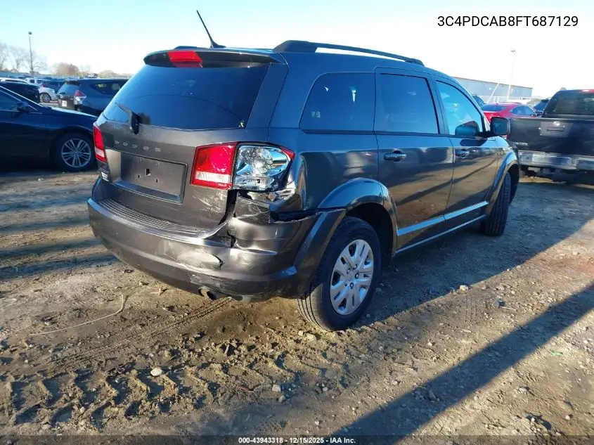 3C4PDCAB8FT687129 2015 Dodge Journey Se