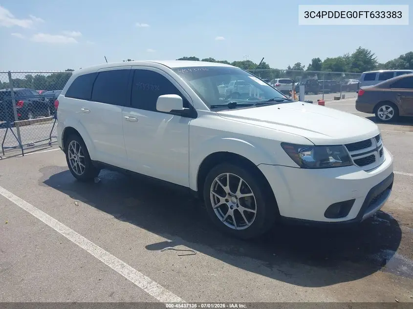2015 Dodge Journey R/T VIN: 3C4PDDEG0FT633383 Lot: 45437136