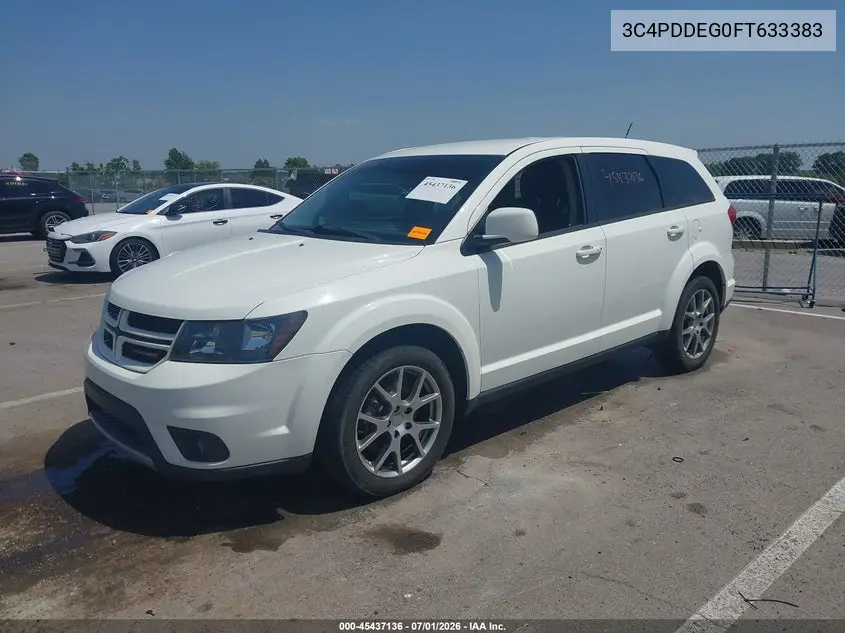 2015 Dodge Journey R/T VIN: 3C4PDDEG0FT633383 Lot: 45437136