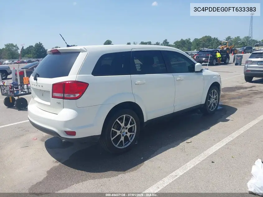 2015 Dodge Journey R/T VIN: 3C4PDDEG0FT633383 Lot: 45437136