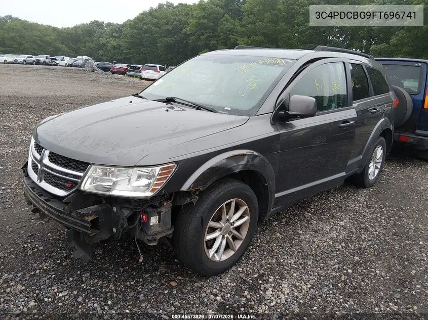 2015 Dodge Journey Sxt VIN: 3C4PDCBG9FT696741 Lot: 45573829