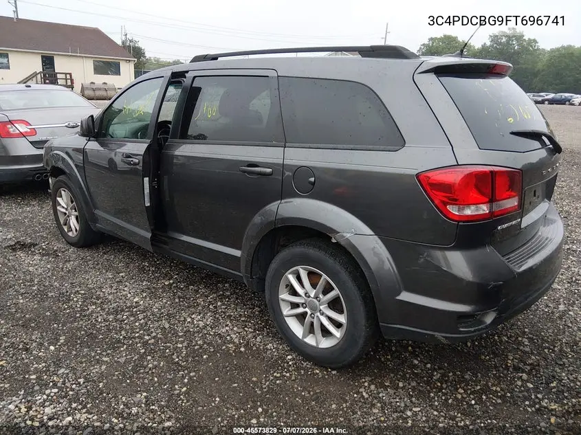2015 Dodge Journey Sxt VIN: 3C4PDCBG9FT696741 Lot: 45573829