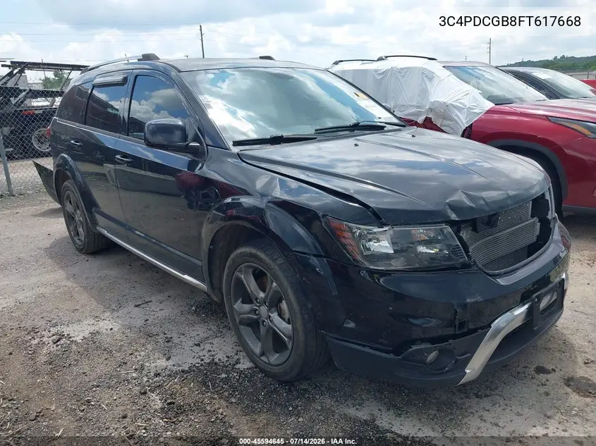 2015 Dodge Journey Crossroad VIN: 3C4PDCGB8FT617668 Lot: 45594645